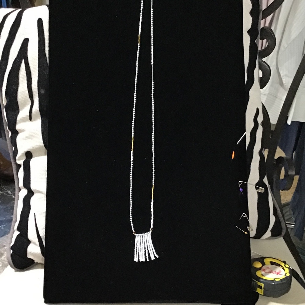 Elegant Silver Beaded Necklace